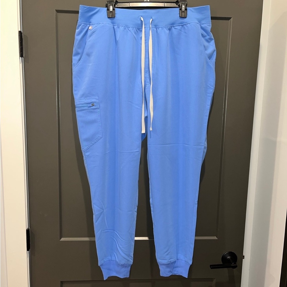 Figs Jogger Scrub Pants - Ceil Blue